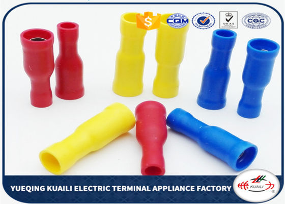 FRD1.25 - 156 PVC insulating Wire Connectors Terminals Plug / Bullet Type Tinned Surface